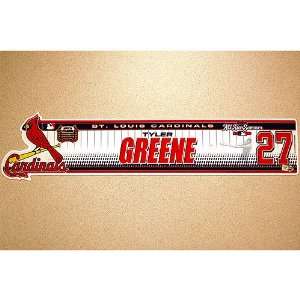  St. Louis Cardinals Tyler Greene 2009 Locker Nameplate 