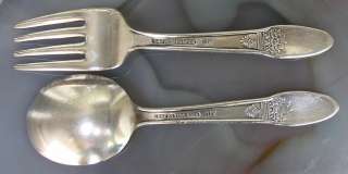 1847 Rogers Bros FIRST LOVE Baby Spoon & Fork Set  