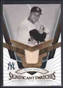 ROGER MARIS 04 SP SIGNIFICANT SWATCHES GAME USED PANTS  