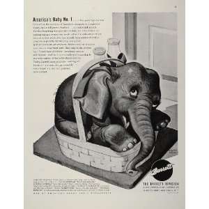  1944 Ad WW2 Barrett Rubber Baby Elephant Albert Staehle 