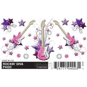  PineCar Derby Racers Dry Transfer Decals Rockin Diva 