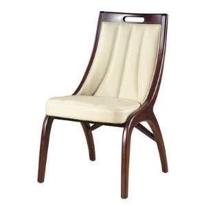  Barrel Leather Dining Chair (Set of 2): Furniture & Decor