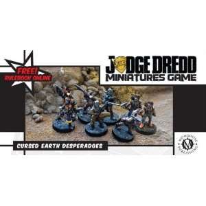   Dredd 28mm Miniatures Cursed Earth Desperadoes Box Set Toys & Games