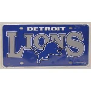  NFL DETROIT LIONS TEAM METAL License Plate: Sports 