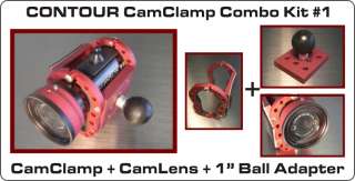 Contour Plus GPS Roam CamClamp Advanced Mounting System Helmet Camera 