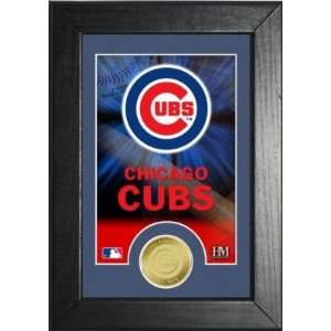  Chicago Cubs Gold  Tone Bronze Coin Frame 