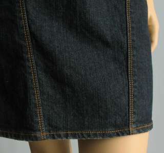 Dereon Denim Bustier Sexy Mini Jean Dress M #2026  