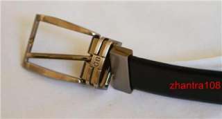 GEOFFREY BEENE New Leather Belt Revers. BLK/TAN size 36 / 90 ~NWT 