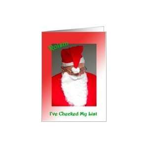  Roisin Santas Checking His List Card Health & Personal 
