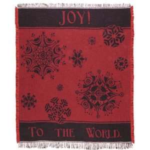  Joy To The World Christmas Holiday Afghan Throw Blanket 50 
