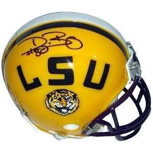  Dwayne Bowe Autographed/Hand Signed LSU Tigers Mini Helmet 