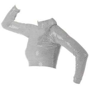  JB Bloomers Sparkle Crop Tops SILVER YS