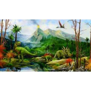  Dinosaur World Large Mural