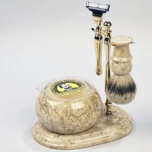  Colonel Conk No.250 Hand Crafted Shave Set, Gold Health 