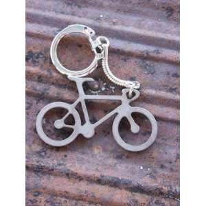 Road Biking Titanium Key Chain 