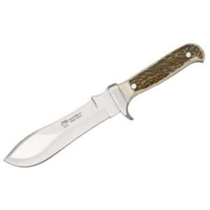  Hen & Rooster Stag Handle Bowie Knife: Sports & Outdoors