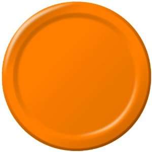   Sunkissed Orange Paper Banquet Dinner Plates