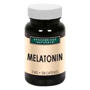  Stockbridge Naturals   Melatonin     100 capsules Health 