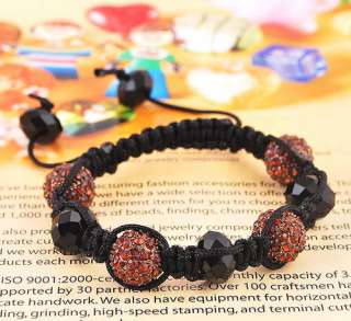   Crystal Ball Beads DIY Braid Paver Charms Bracelet Chain 1p  