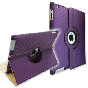 360 Degrees Rotating Stand Smart Cover PU Leather Case Unique Diamond 
