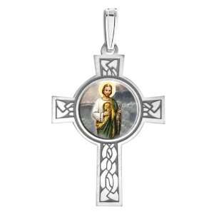  Saint Jude Cross Medal Color Jewelry