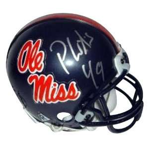 Patrick Willis Autographed/Hand Signed Ole Miss Rebels Mini Helmet