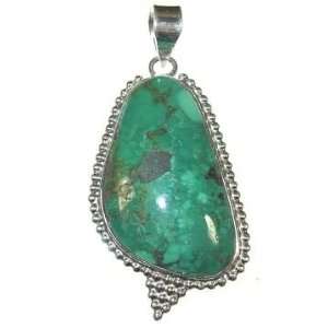  Turquoise and Sterling Silver Pendant
