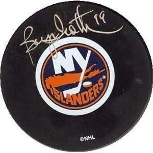  Bryan Trottier Autographed/hand signed Hockey Puck (New 