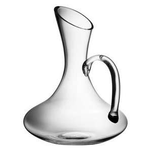 Trudeau 34 Ounce Wine Decanter with Handle   Mouth Blown  