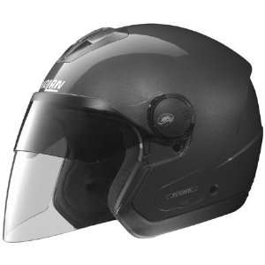  Nolan N42E N Com Solid Open Face Helmet Large  Gray Automotive