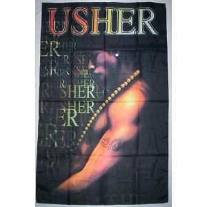  USHER 5x3 Feet Cloth Textile Fabric Poster: Home & Kitchen