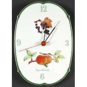  Royal Worcester Evesham Vale Hanging Wall Clock, Fine 
