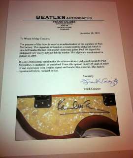 Paul McCartney Beatles Signed Hofner Guitar Caiazzo Thumbnail Image