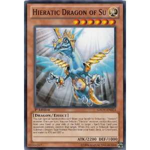  Yu Gi Oh!   Hieratic Dragon of Su (GAOV EN023)   Galactic 