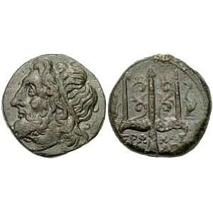  Syracuse, Sicily, Hieron II, 275   215 B.C.; Bronze AE 18 
