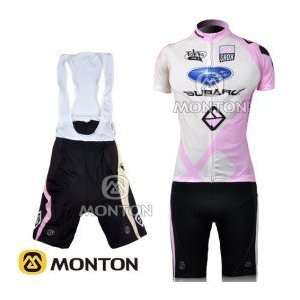 2011 subaru team female cycling jersey+bib shorts size s xxxl  