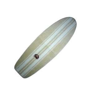  5 Stripe Surfboard Rug / Beige Furniture & Decor