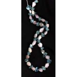  AAA AQUAMARINE MORGANITE FACETED FREE FORM BEADS 