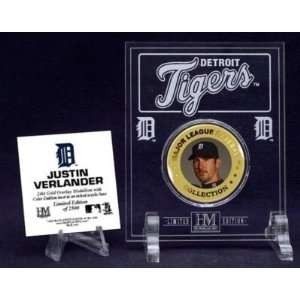  Justin Verlander Gold and Color Coin 