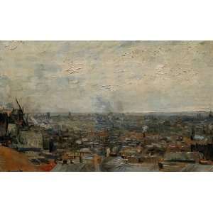 Oil Painting View of Paris from Montmartre Vincent van 