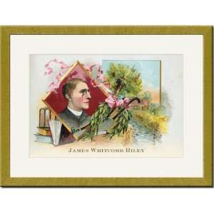   Gold Framed/Matted Print 17x23, James Whitcomb Riley