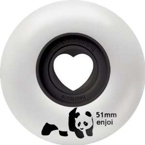  Enjoi Whitey Panda Core 51mm Hollow Core Skate Wheels 