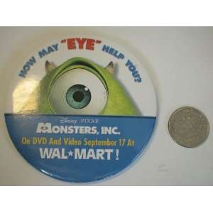  Disney Monsters Inc Promotional Movie Button Everything 