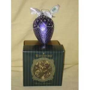 Waterford Holiday Heirlooms   Limited Edition   Purple Christmas Ball 