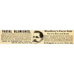  1891 Ad John H. Woodburys Facial & Hair Soap Pricing 