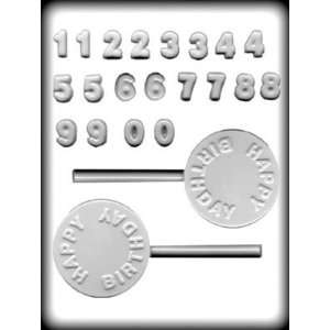 day w/number sucker Hard Candy Mold 3 Count  Grocery 