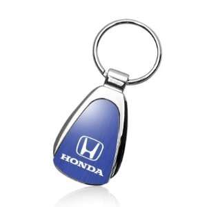 Honda Logo Blue Tear Drop Key Chain