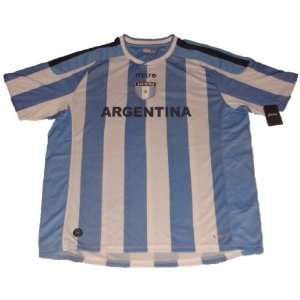  Argentina Mitre Light Blue White Soccer Jersey (L) Sports 