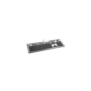  Slim Media USB Keyboard Silver/Black Electronics