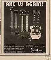 1974 AXE US AGAIN DOUBLE NECK IBANEZ GUITARS AD  